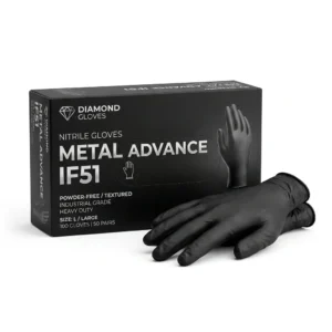 Guantes de Nitrilo Negro Metal Advance IF51
