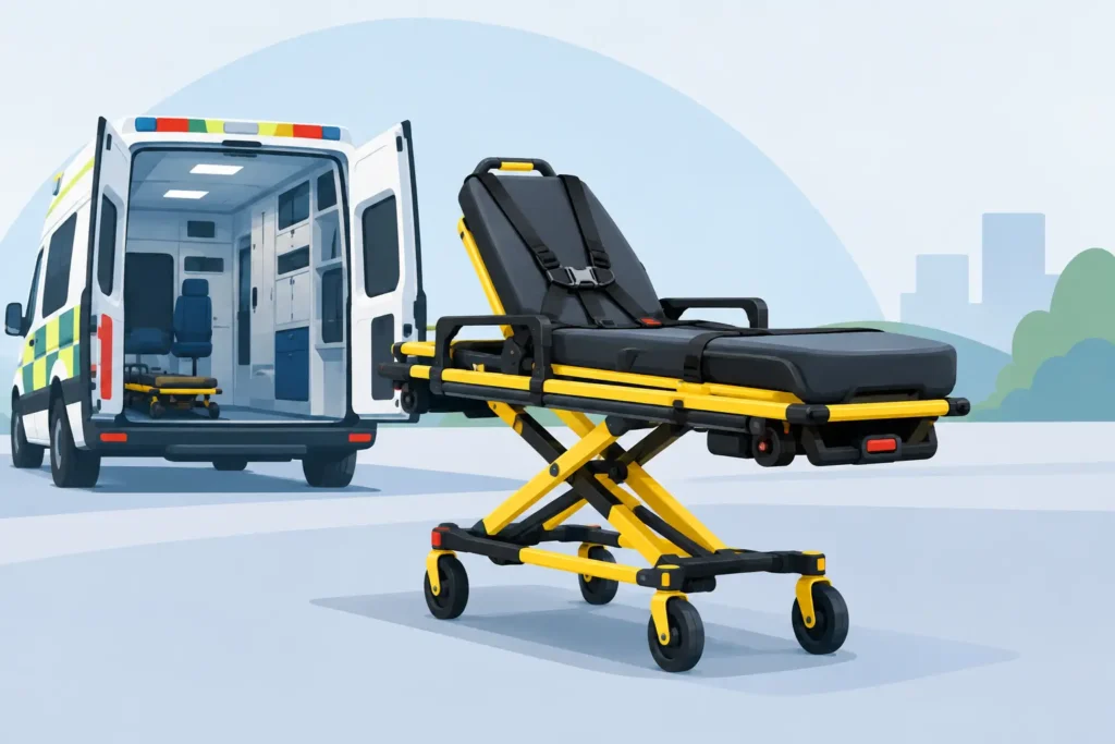 Camilla Ferno 93-ES Squadmate para ambulancia