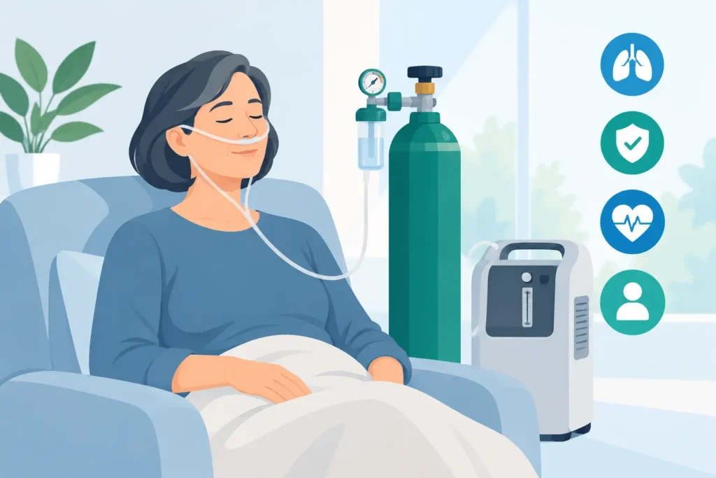 Guía sobre terapia de oxígeno y uso seguro